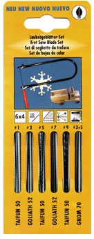 Laubsägeblätterset